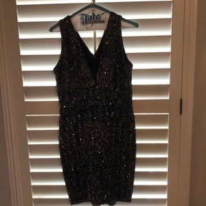 Dress the population sequin dress